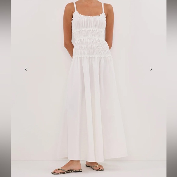 DISSH Dresses & Skirts - DISSH Toby White Cotton Midi Dress